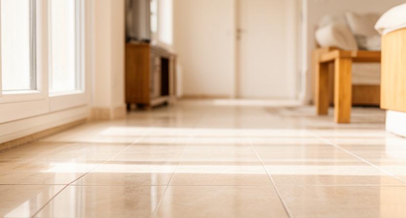 Confronto prima e dopo in un appartamento di 80 mq a Coccaglio, con pavimento ripulito dopo i lavori
